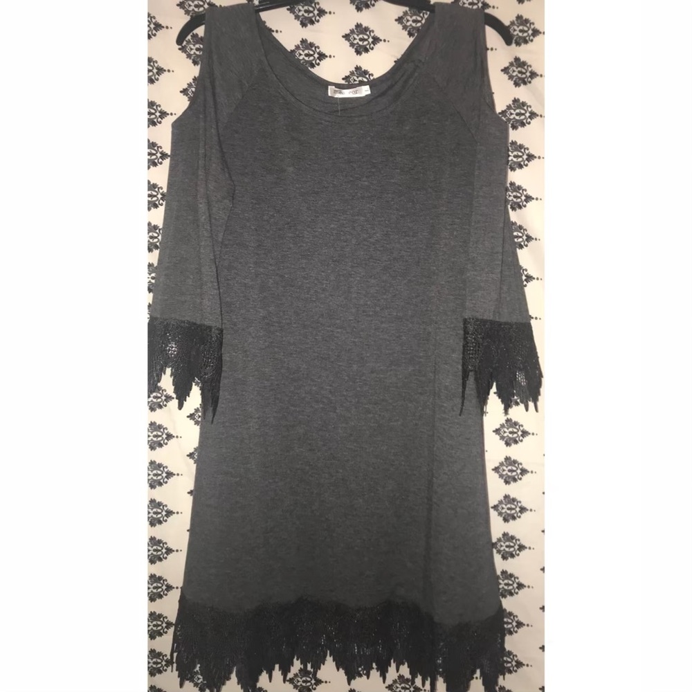 Lace Cold Shoulder Dress